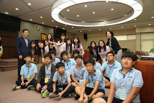 염광중학교의회견학 - 1