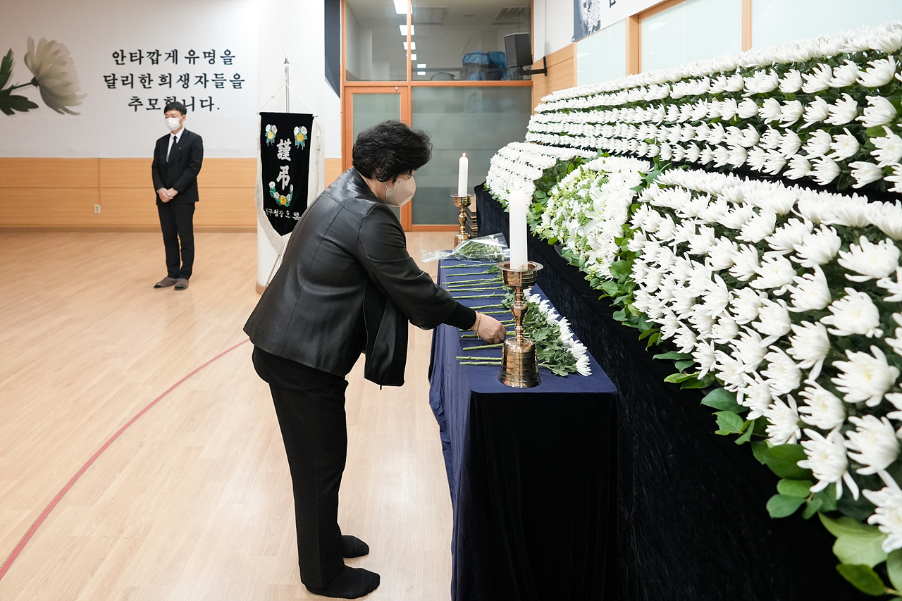 노원구의회 이태원 참사 합동분향소 조문 - 5