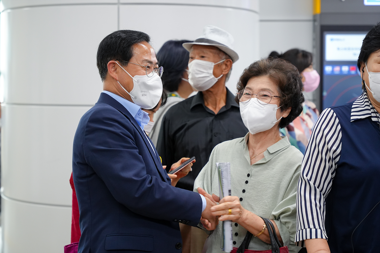 당고개역 내부 에스컬레이터 준공식 - 1