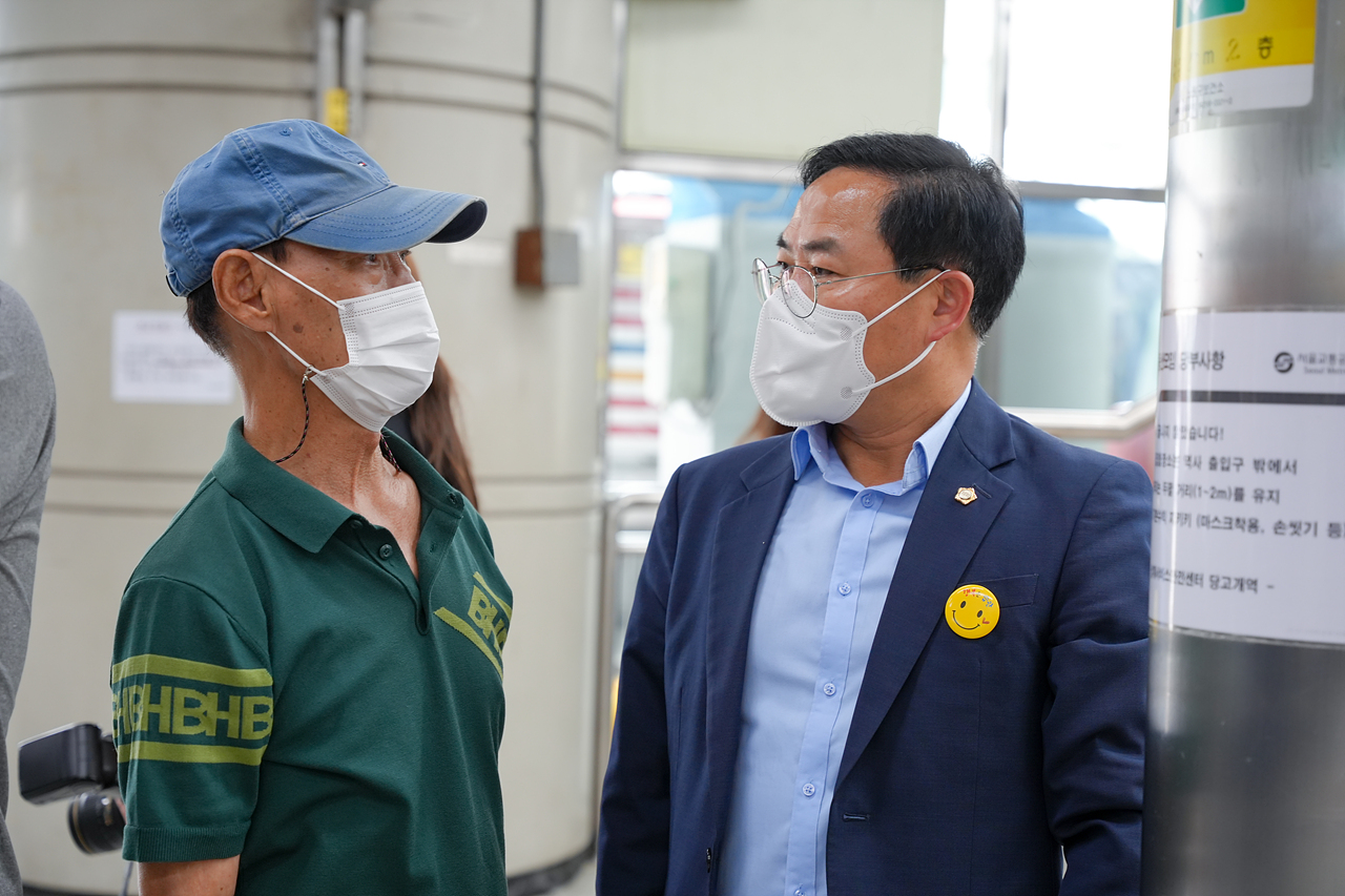 당고개역 내부 에스컬레이터 준공식 - 7