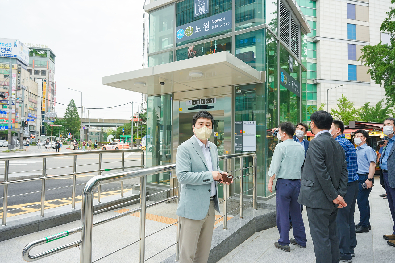 노원역 5번출구 엘리베이터 설치공사 준공식 - 7