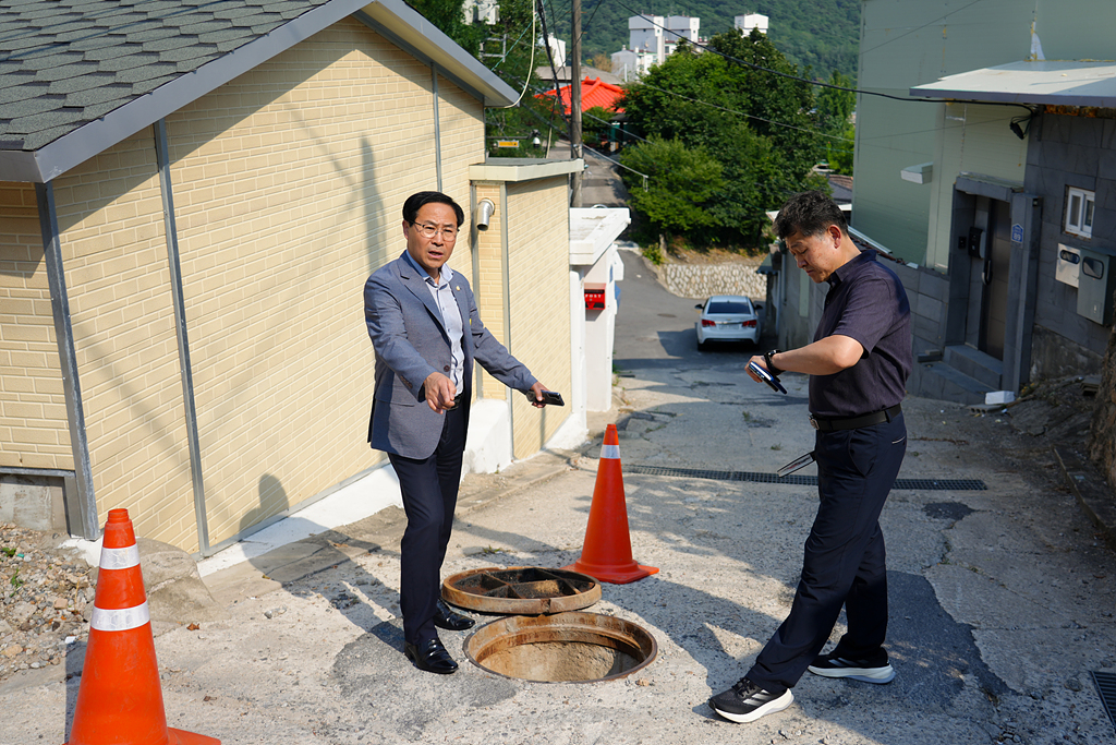 안복동 노원구의원, 장마철 ‘상습 침수지역’ 현장 점검 - 3