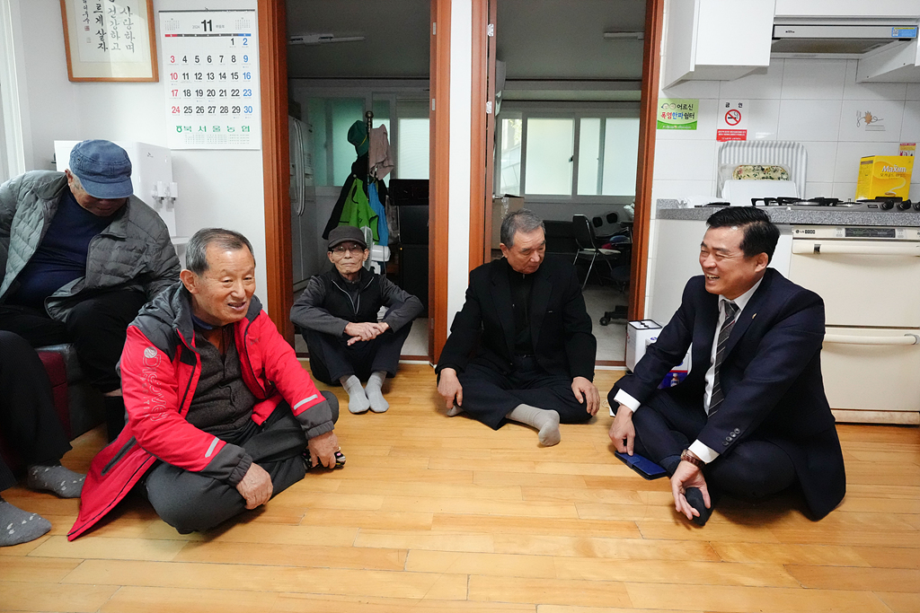 은행 마을 경로당 방문(한파쉼터) - 4