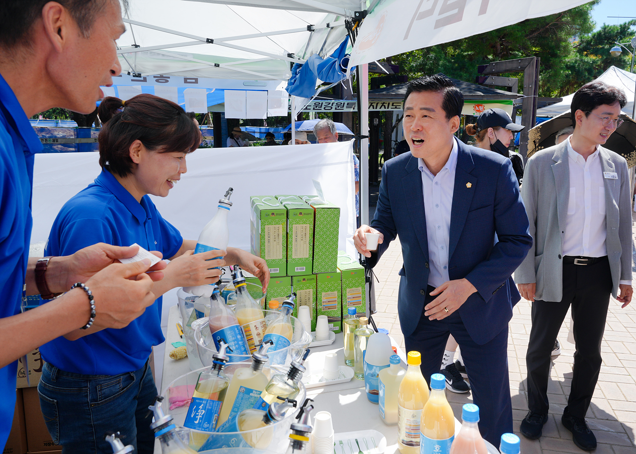 강원도 농특산물 직거래 장터 방문 - 2