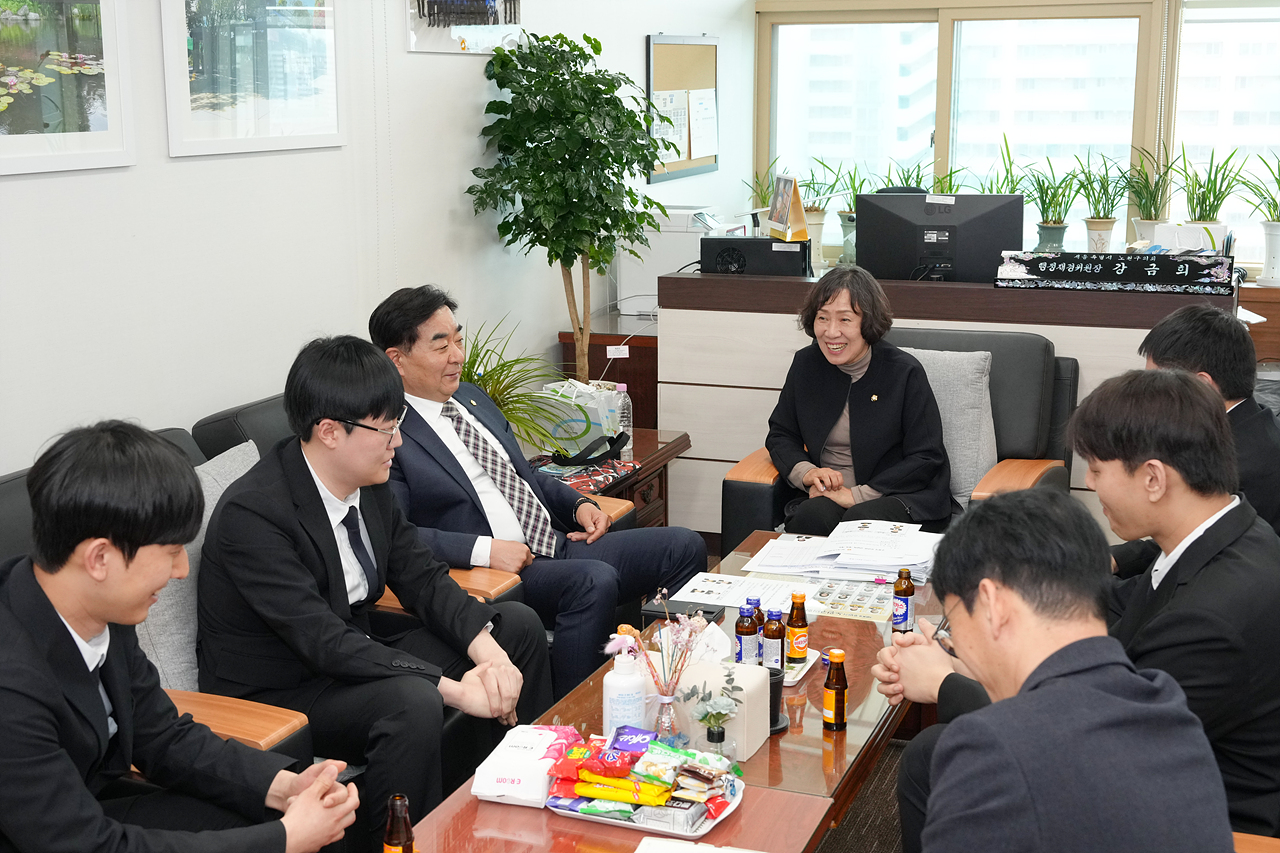 행정재경위원회 구청사 보안관 방문 - 9