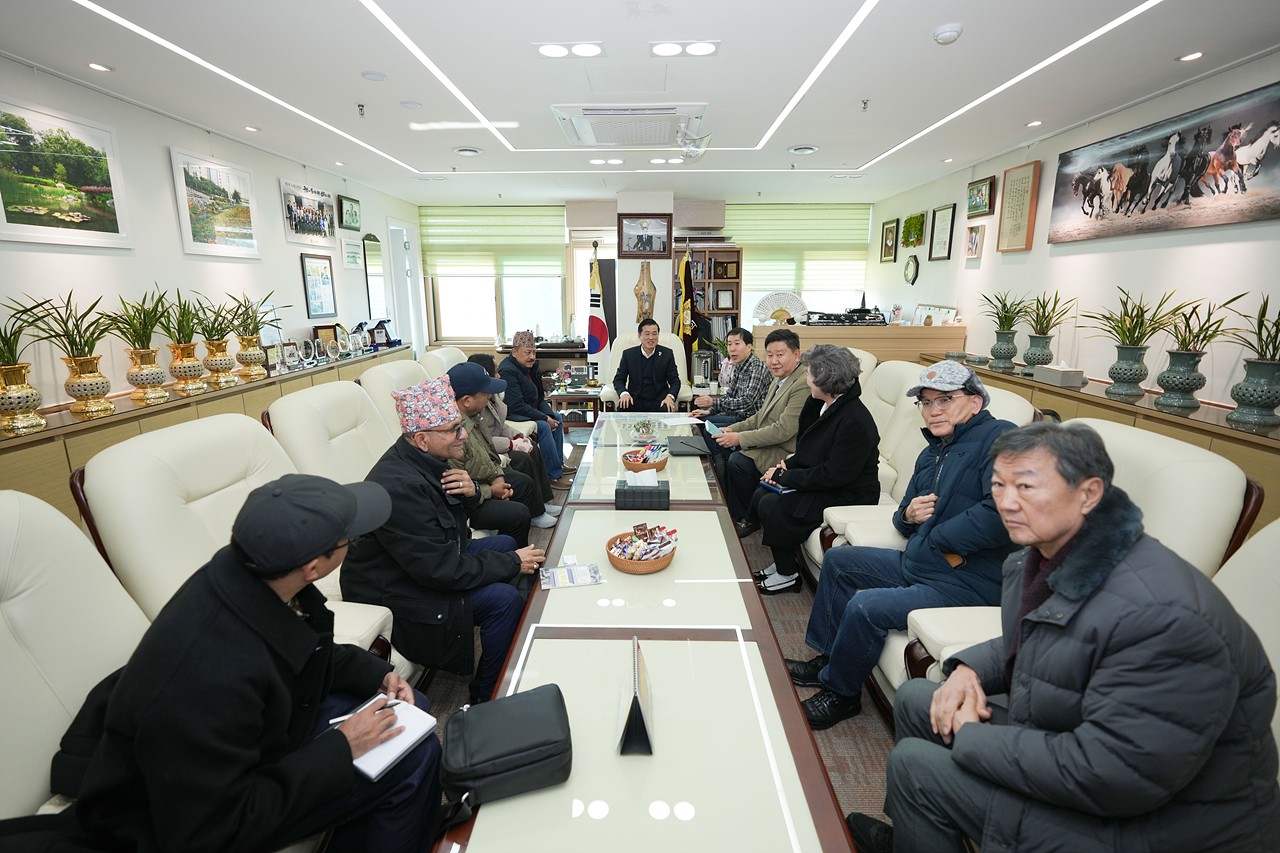 네팔시 의장님 방문 - 2