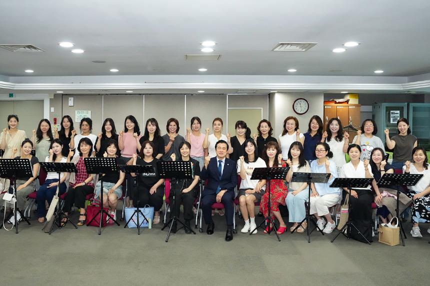 구립 여성합창단 격려 방문